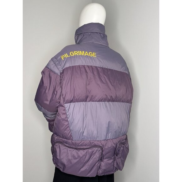 Inxx Streetwear M Purple Puffer Coat Jacket Cashmere Duck Down - Picture 8 of 14